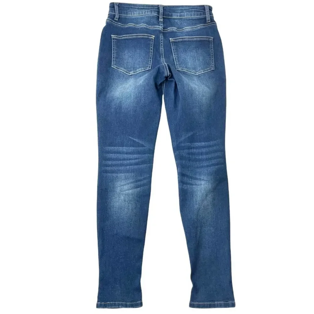 Maurices high rise skinny blue jegging jeans women's small (4-6) short - Picture 2 of 9